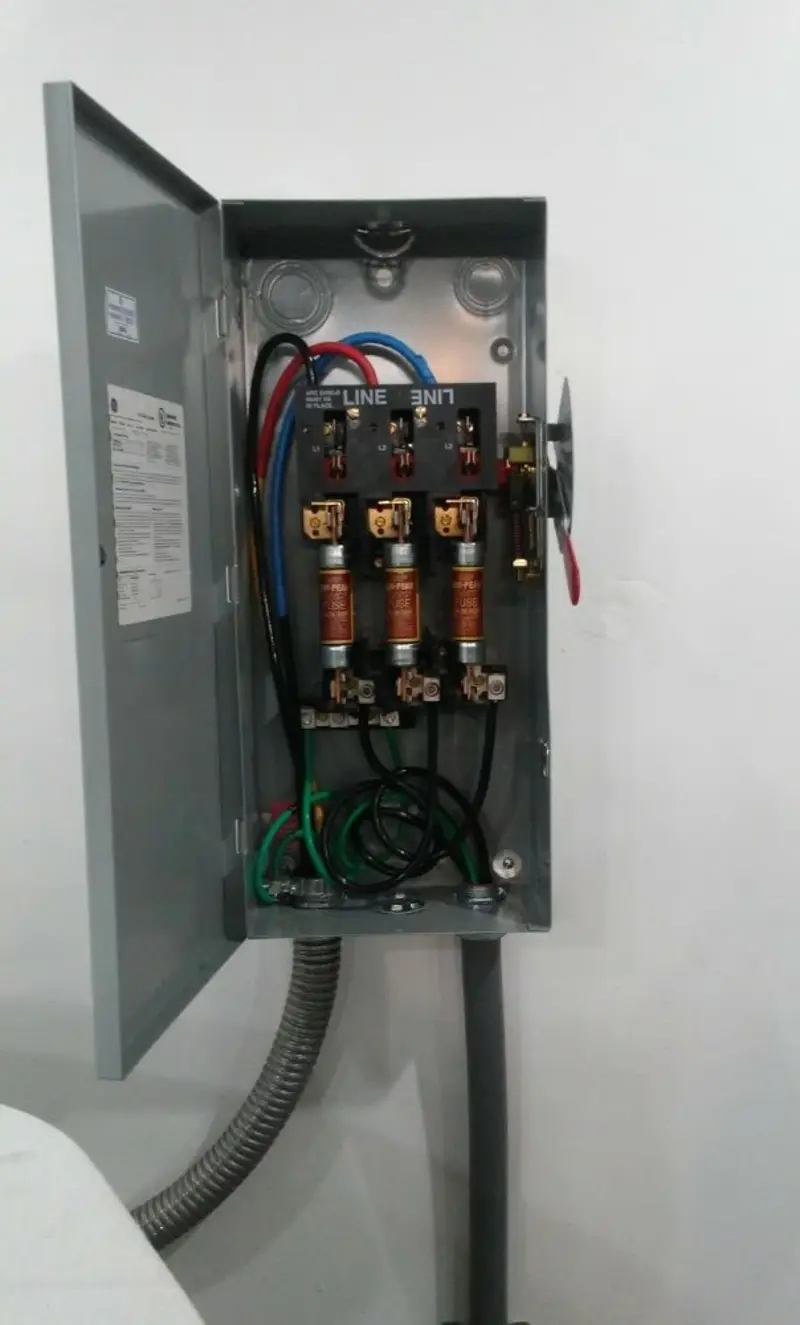 Three-phase disconnect switch installed for Electrical Wiring & Rewiring in Point Pleasant